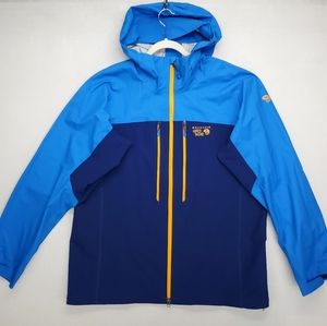 Mountain Hardwear Mixaction Men's Dry Q Elite Climbing Jacket with Hood Size XXL